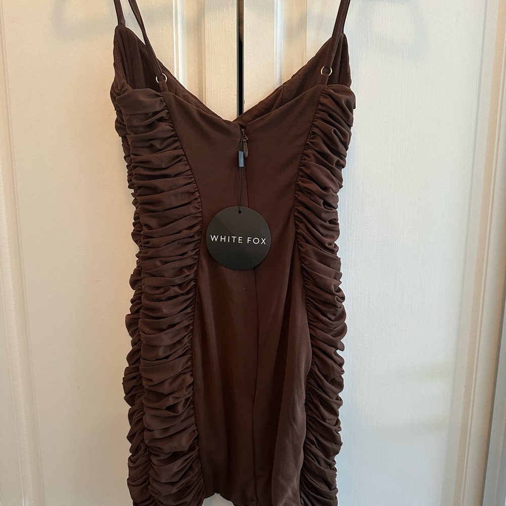 White fox Brown dress - Picture 4 of 4